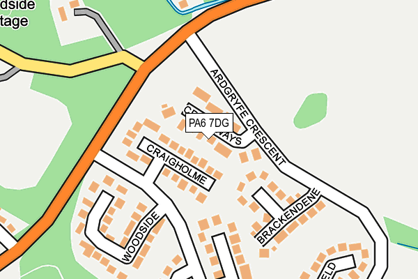 PA6 7DG map - OS OpenMap – Local (Ordnance Survey)