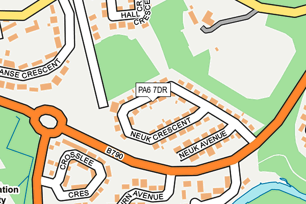 PA6 7DR map - OS OpenMap – Local (Ordnance Survey)