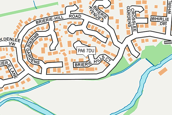 PA6 7DU map - OS OpenMap – Local (Ordnance Survey)