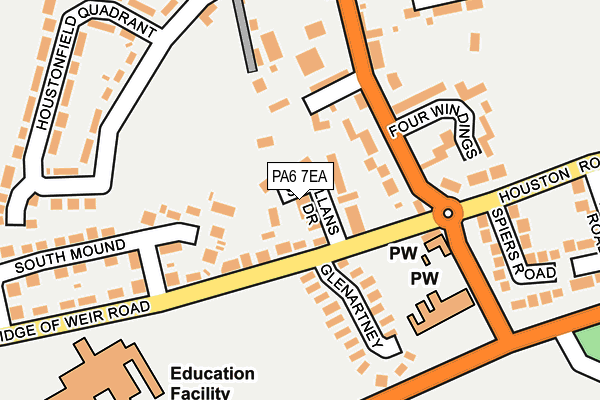 PA6 7EA map - OS OpenMap – Local (Ordnance Survey)