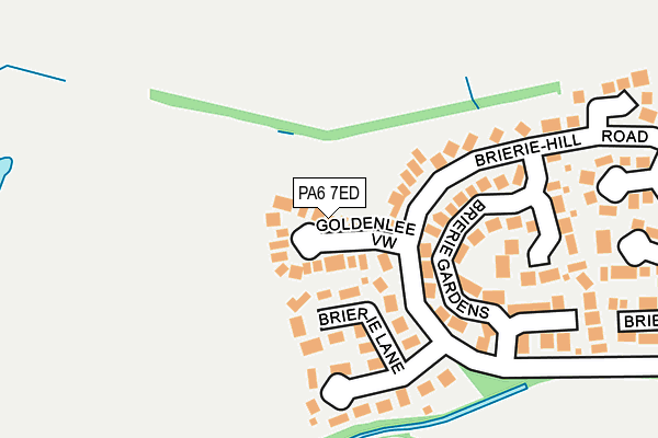 PA6 7ED map - OS OpenMap – Local (Ordnance Survey)