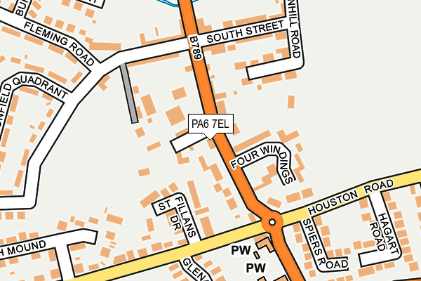 PA6 7EL map - OS OpenMap – Local (Ordnance Survey)