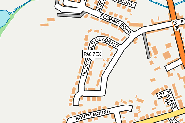 PA6 7EX map - OS OpenMap – Local (Ordnance Survey)
