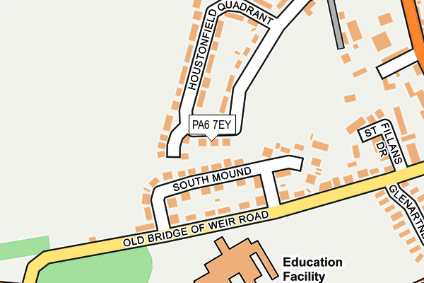 PA6 7EY map - OS OpenMap – Local (Ordnance Survey)