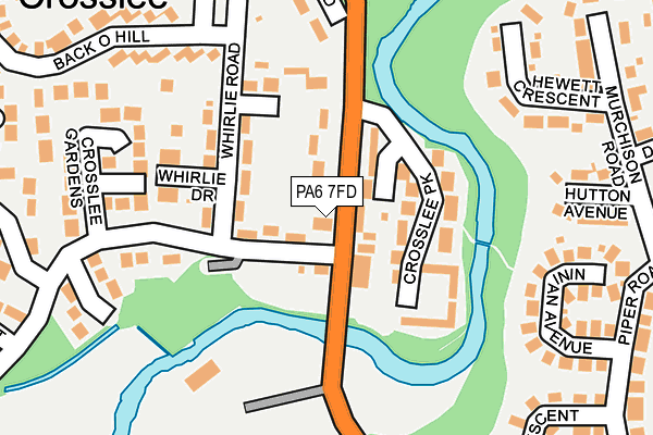 PA6 7FD map - OS OpenMap – Local (Ordnance Survey)
