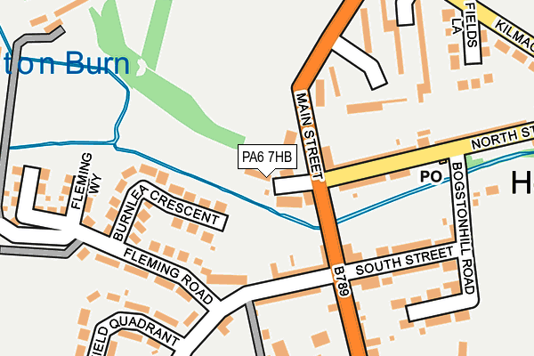 PA6 7HB map - OS OpenMap – Local (Ordnance Survey)