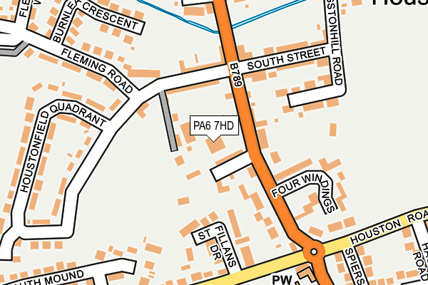 PA6 7HD map - OS OpenMap – Local (Ordnance Survey)