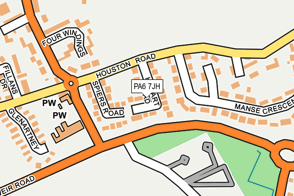 PA6 7JH map - OS OpenMap – Local (Ordnance Survey)