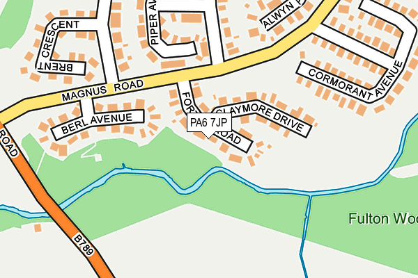 PA6 7JP map - OS OpenMap – Local (Ordnance Survey)