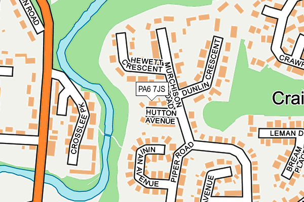 PA6 7JS map - OS OpenMap – Local (Ordnance Survey)