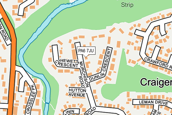 PA6 7JU map - OS OpenMap – Local (Ordnance Survey)