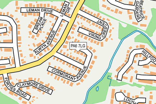 PA6 7LG map - OS OpenMap – Local (Ordnance Survey)