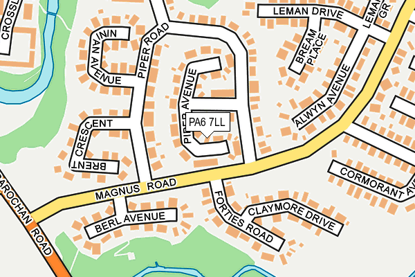 PA6 7LL map - OS OpenMap – Local (Ordnance Survey)