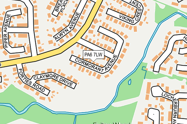 PA6 7LW map - OS OpenMap – Local (Ordnance Survey)
