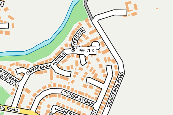 PA6 7LX map - OS OpenMap – Local (Ordnance Survey)