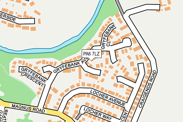 PA6 7LZ map - OS OpenMap – Local (Ordnance Survey)