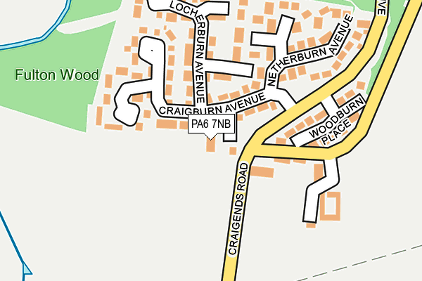 PA6 7NB map - OS OpenMap – Local (Ordnance Survey)
