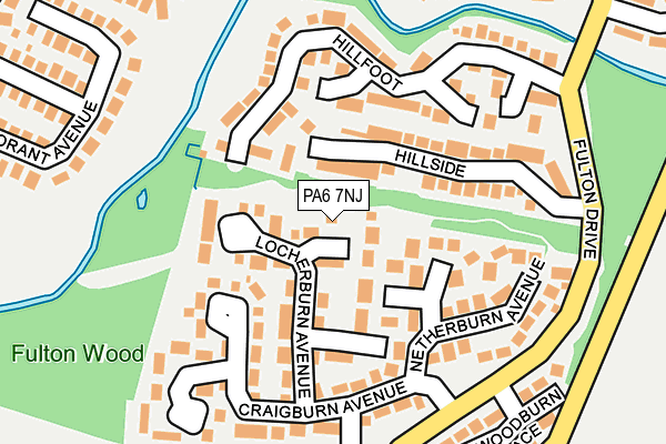 PA6 7NJ map - OS OpenMap – Local (Ordnance Survey)