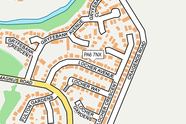 PA6 7NX map - OS OpenMap – Local (Ordnance Survey)