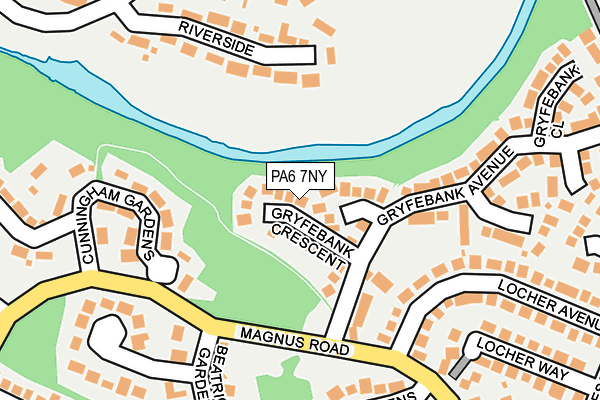 PA6 7NY map - OS OpenMap – Local (Ordnance Survey)