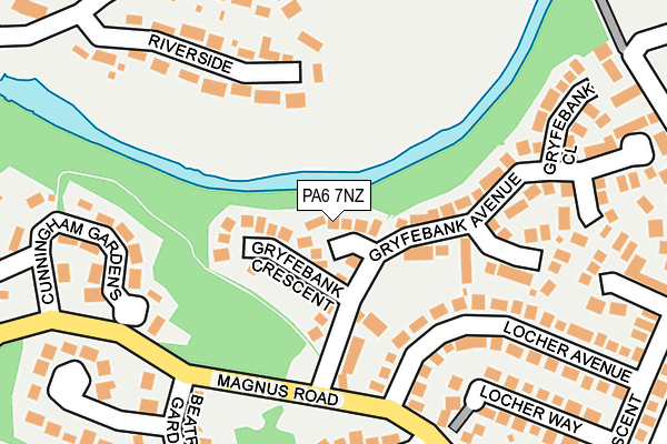 PA6 7NZ map - OS OpenMap – Local (Ordnance Survey)