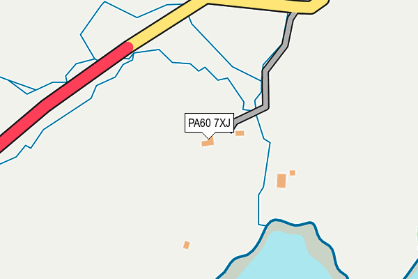 PA60 7XJ map - OS OpenMap – Local (Ordnance Survey)