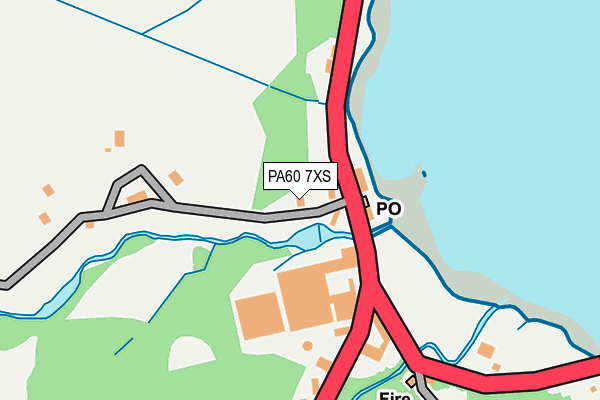 PA60 7XS map - OS OpenMap – Local (Ordnance Survey)