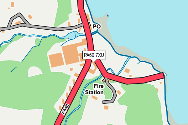 PA60 7XU map - OS OpenMap – Local (Ordnance Survey)