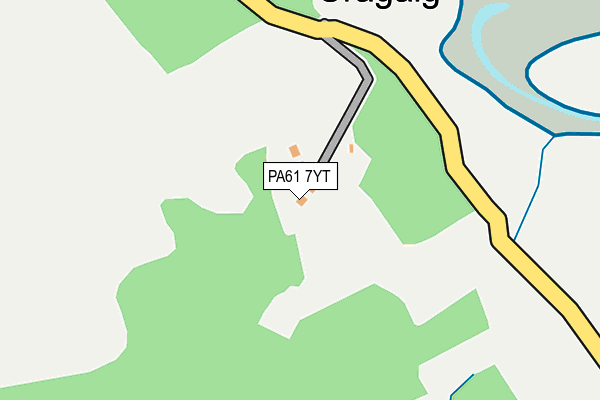 PA61 7YT map - OS OpenMap – Local (Ordnance Survey)