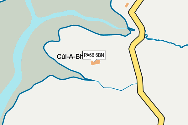 PA66 6BN map - OS OpenMap – Local (Ordnance Survey)