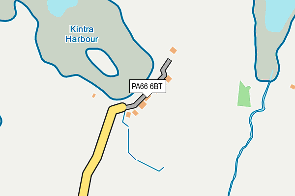 PA66 6BT map - OS OpenMap – Local (Ordnance Survey)