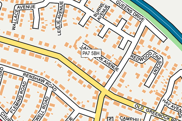 PA7 5BH map - OS OpenMap – Local (Ordnance Survey)