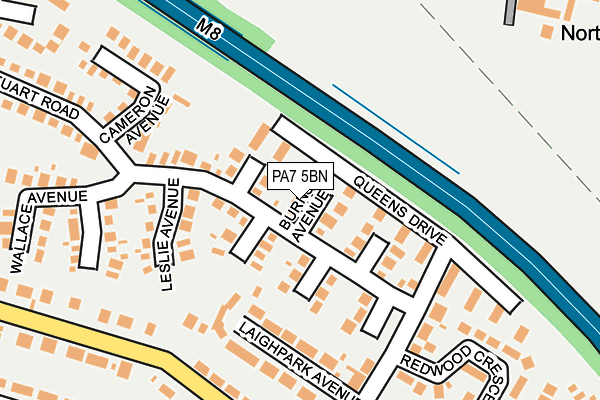 PA7 5BN map - OS OpenMap – Local (Ordnance Survey)