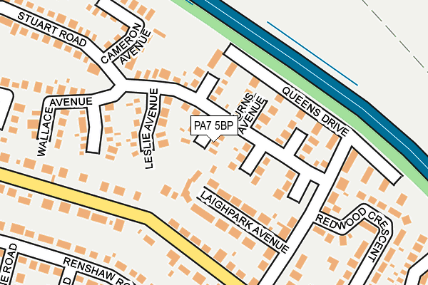 PA7 5BP map - OS OpenMap – Local (Ordnance Survey)