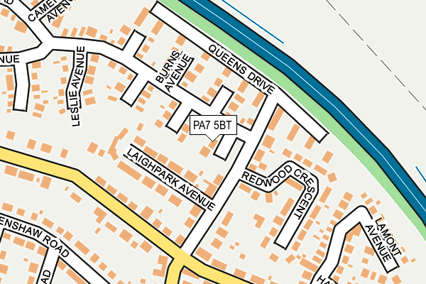 PA7 5BT map - OS OpenMap – Local (Ordnance Survey)