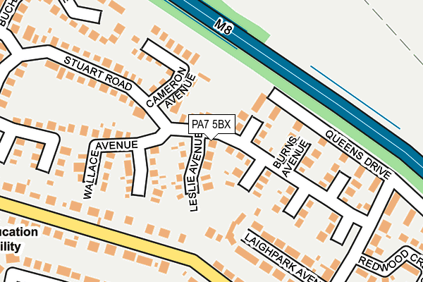 PA7 5BX map - OS OpenMap – Local (Ordnance Survey)