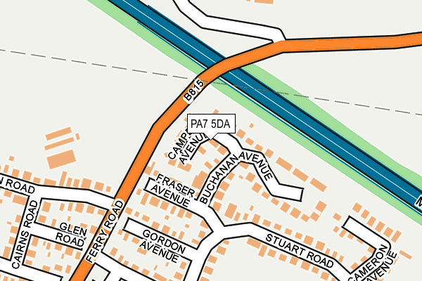 PA7 5DA map - OS OpenMap – Local (Ordnance Survey)