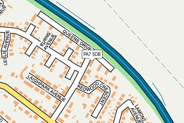 PA7 5DB map - OS OpenMap – Local (Ordnance Survey)