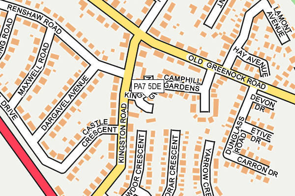 PA7 5DE map - OS OpenMap – Local (Ordnance Survey)