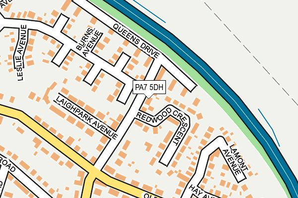 PA7 5DH map - OS OpenMap – Local (Ordnance Survey)