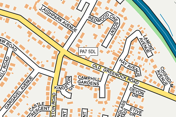 PA7 5DL map - OS OpenMap – Local (Ordnance Survey)