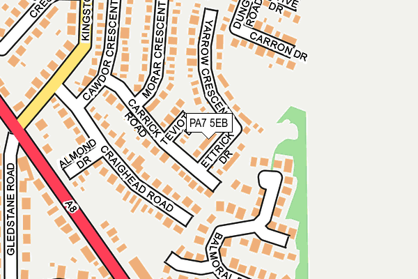 PA7 5EB map - OS OpenMap – Local (Ordnance Survey)