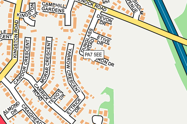 PA7 5EE map - OS OpenMap – Local (Ordnance Survey)