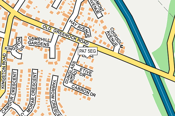 PA7 5EG map - OS OpenMap – Local (Ordnance Survey)