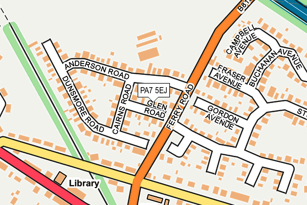 PA7 5EJ map - OS OpenMap – Local (Ordnance Survey)