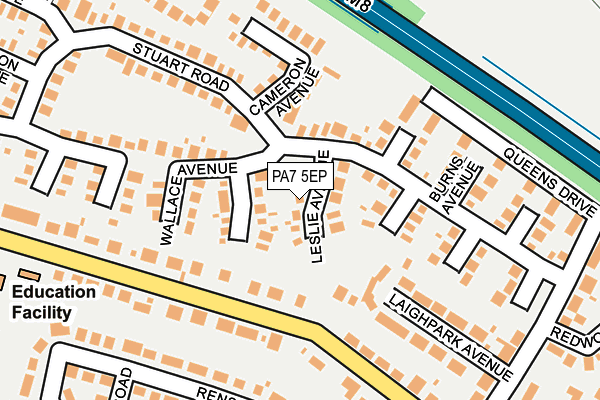 PA7 5EP map - OS OpenMap – Local (Ordnance Survey)