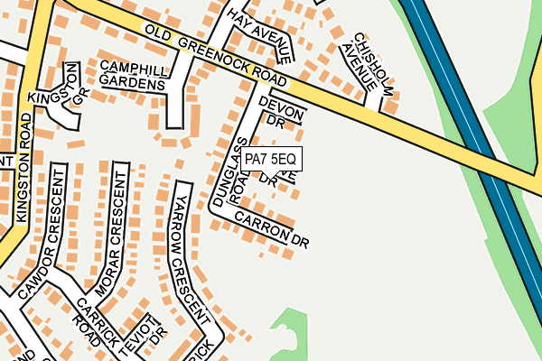 PA7 5EQ map - OS OpenMap – Local (Ordnance Survey)