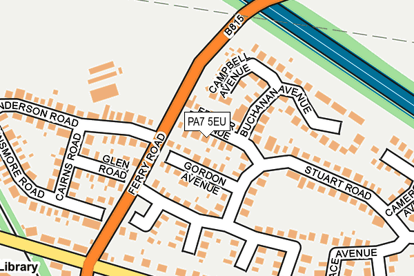 PA7 5EU map - OS OpenMap – Local (Ordnance Survey)