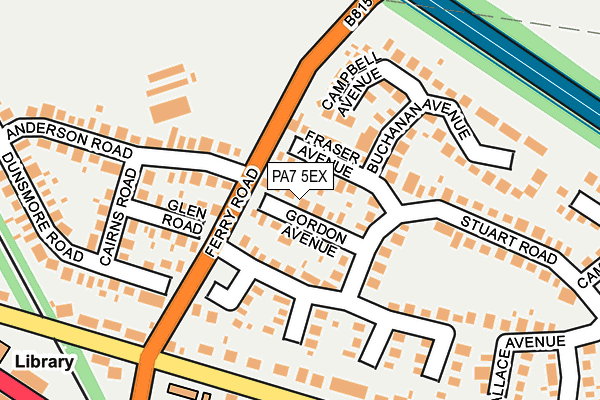 PA7 5EX map - OS OpenMap – Local (Ordnance Survey)