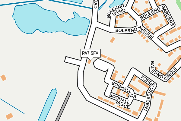 PA7 5FA map - OS OpenMap – Local (Ordnance Survey)